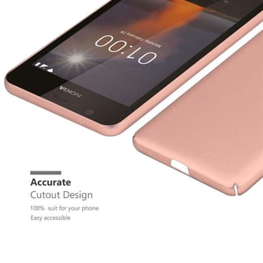 Nokia 1 2018 Suojakuori Kotelo Cover (Vaaleanpunainen)