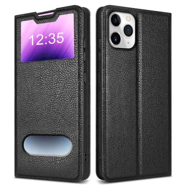 Lompakkokotelo iPhone 11 PRO Case (Musta)