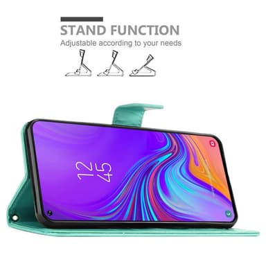 Samsung Galaxy A8s Suojakuori Lompakkokotelo (Turkoosi)