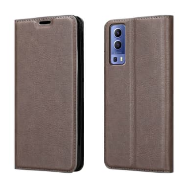 Vivo Y52 5G / Y72 5G Suojakuori Lompakkokotelo (Ruskea)