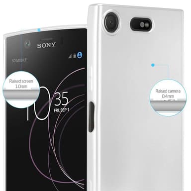 Sony Xperia XZ1 COMPACT Suojakuori Kotelo (Hopea)