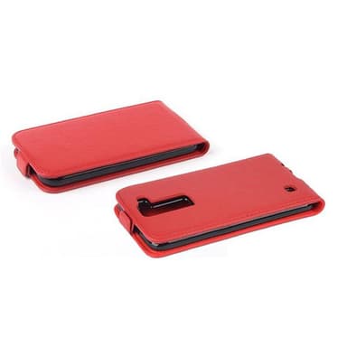 LG K8 2016 Suojakuori Lompakkokotelo (Punainen)