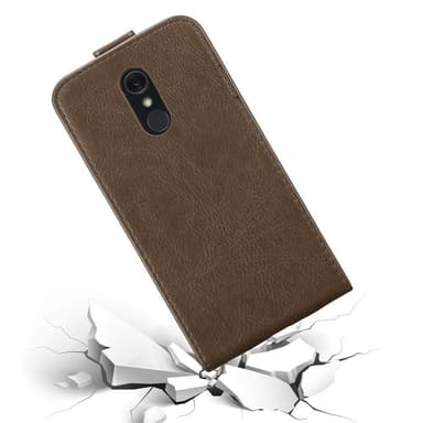 LG Q STYLUS Suojakuori Lompakkokotelo (Ruskea)
