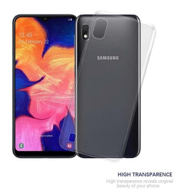 Samsung Galaxy A10 / M10 Suojakuori Kotelo (Läpinäkyvä)