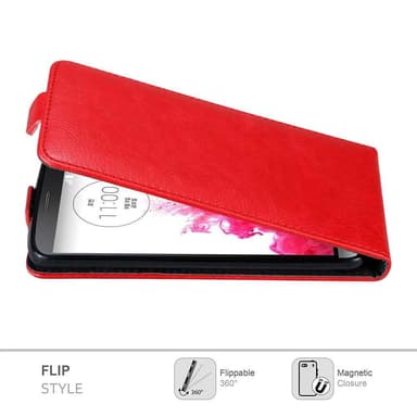LG G3 Suojakuori Lompakkokotelo (Punainen)