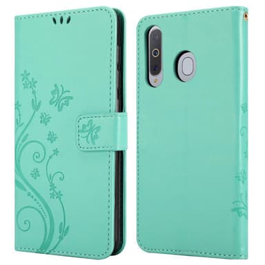 Samsung Galaxy A8s Suojakuori Lompakkokotelo (Turkoosi)