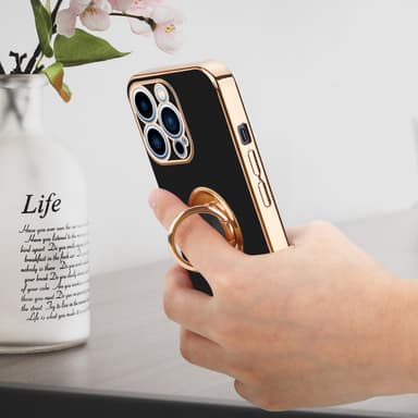 iPhone 13 PRO MAX Suojakuori Kotelo (Musta)