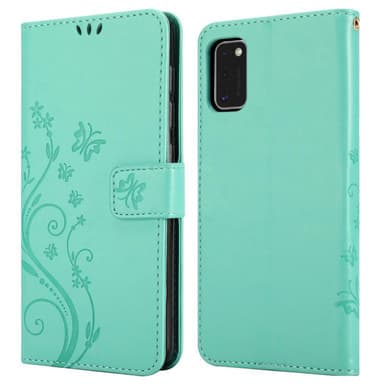 Samsung Galaxy A41 Suojakuori Lompakkokotelo (Turkoosi)