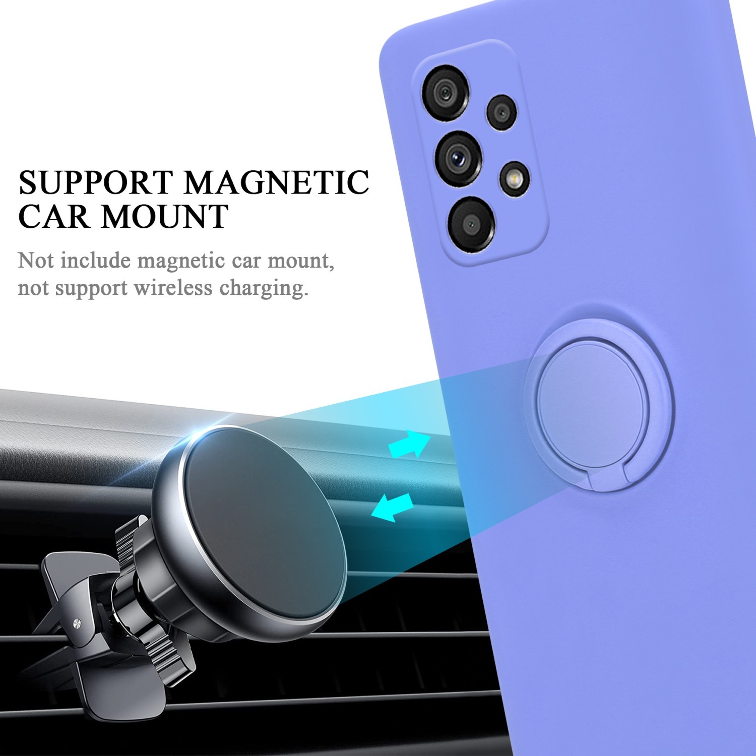 Samsung Galaxy A73 5G Suojakuori Kotelo (Violetti)