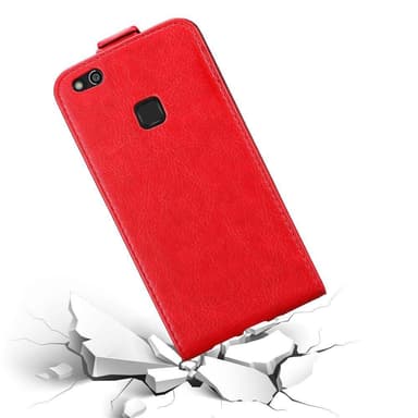 Huawei P10 LITE Suojakuori Lompakkokotelo (Punainen)
