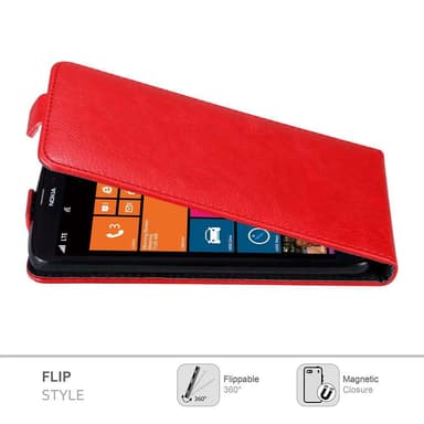 Nokia Lumia 1320 Suojakuori Lompakkokotelo (Punainen)