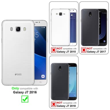 Samsung Galaxy J7 2016 Suojakuori Kotelo (Musta)