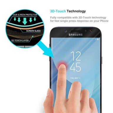 Samsung Galaxy J7 2017 Suojakalvo Karkaistu lasi