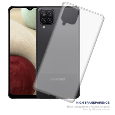 Samsung Galaxy A12 / M12 Suojakuori Kotelo (Läpinäkyvä)