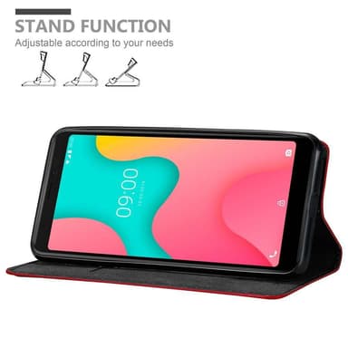 WIKO Y60 Suojakuori Lompakkokotelo (Punainen)