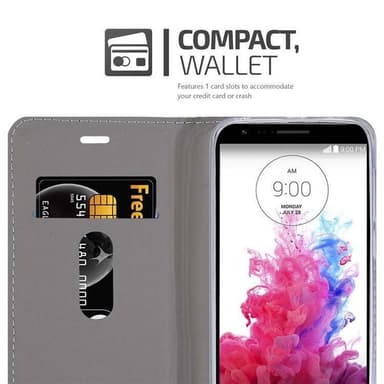 LG STYLUS 3 Suojakuori Lompakkokotelo (Sininen)