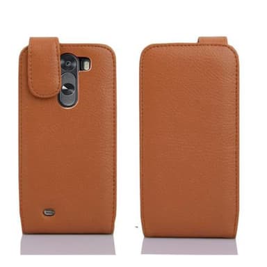 LG G3 Suojakuori Lompakkokotelo (Ruskea)