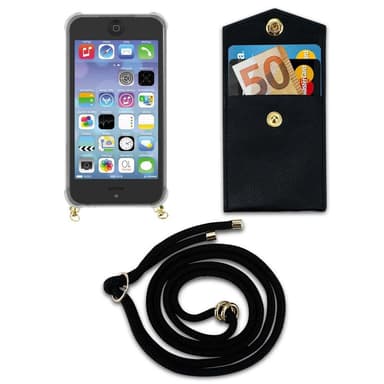 iPhone 5 / 5S / SE 2016 Suojakuori Kotelo (Musta)