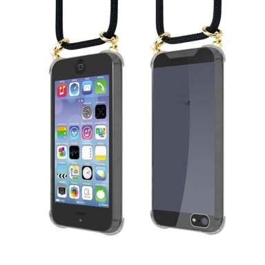 iPhone 5 / 5S / SE 2016 Suojakuori Kotelo (Musta)