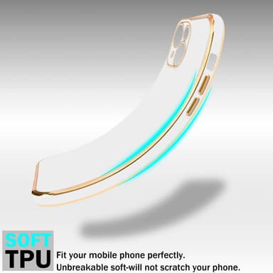 iPhone 15 Suojakuori Case Cover (Valkoinen)