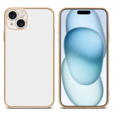 iPhone 15 Suojakuori Case Cover (Valkoinen)