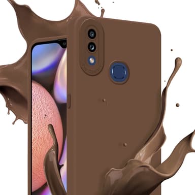 Samsung Galaxy A10s / M01s Suojakuori Kotelo (Ruskea)