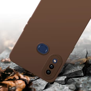 Samsung Galaxy A10s / M01s Suojakuori Kotelo (Ruskea)