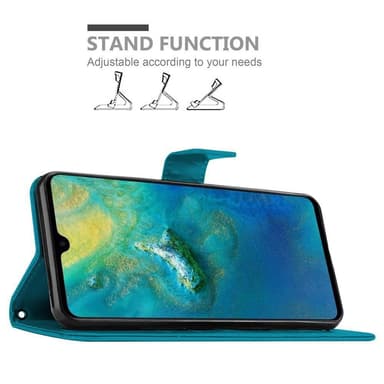 Huawei MATE 20 Suojakuori Lompakkokotelo (Sininen)