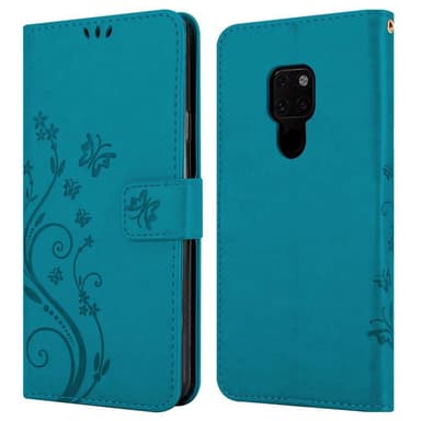 Huawei MATE 20 Suojakuori Lompakkokotelo (Sininen)