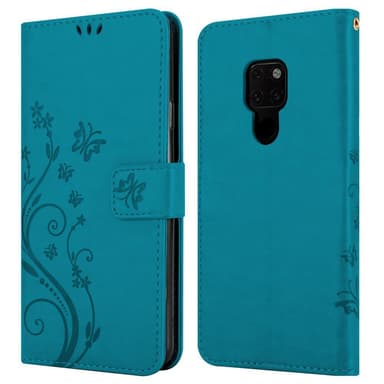 Huawei MATE 20 Suojakuori Lompakkokotelo (Sininen)