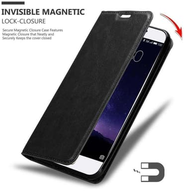 MEIZU MX6 Suojakuori Lompakkokotelo (Musta)
