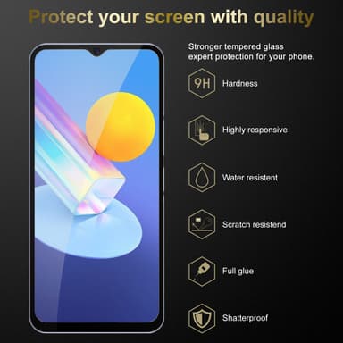 Vivo Y52 5G / Y72 5G Suojakalvo Karkaistu lasi