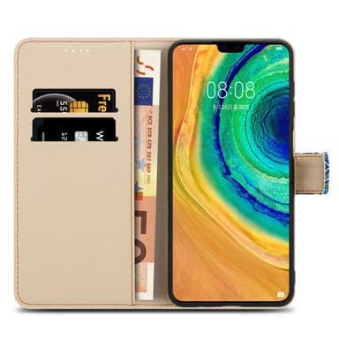 Huawei MATE 30 Suojakuori Lompakkokotelo (Sininen)