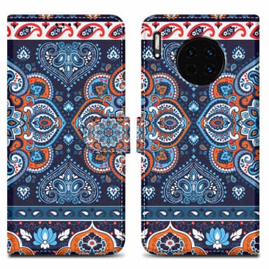 Huawei MATE 30 Suojakuori Lompakkokotelo (Sininen)