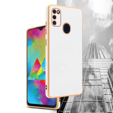 Samsung Galaxy M21 / M30s Suojakuori Cover (Valkoinen)