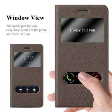 Lompakkokotelo LG G4 / G4 PLUS Case (Ruskea)