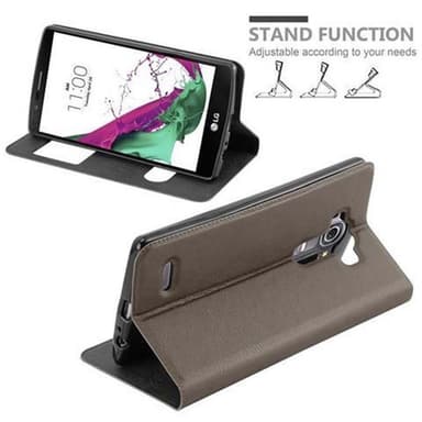Lompakkokotelo LG G4 / G4 PLUS Case (Ruskea)