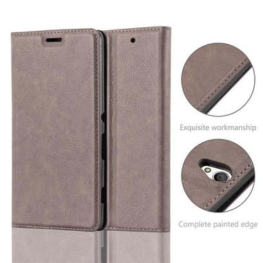 Sony Xperia C4 Suojakuori Lompakkokotelo (Ruskea)