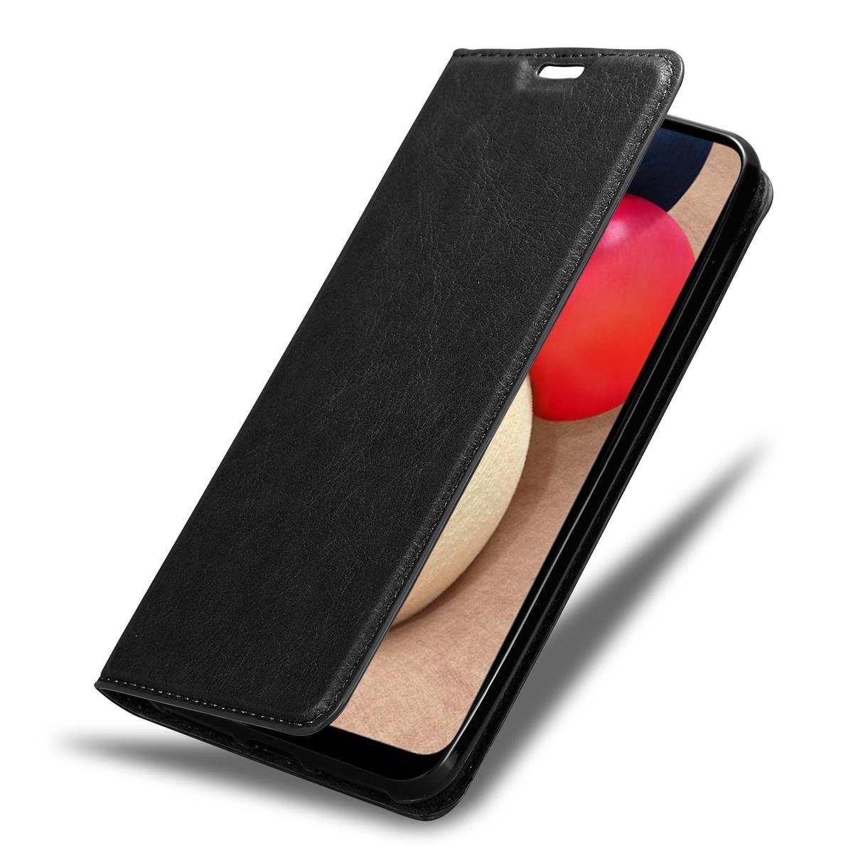 Samsung Galaxy A02s Suojakuori Lompakkokotelo (Musta)