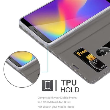 ZTE Nubia N3 Suojakuori Lompakkokotelo (harmaa)