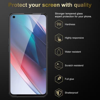 Oppo FIND X3 LITE Näytönsuoja Karkaistu lasi Suojakalvo