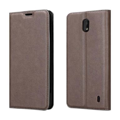Nokia 1 PLUS Suojakuori Lompakkokotelo (Ruskea)