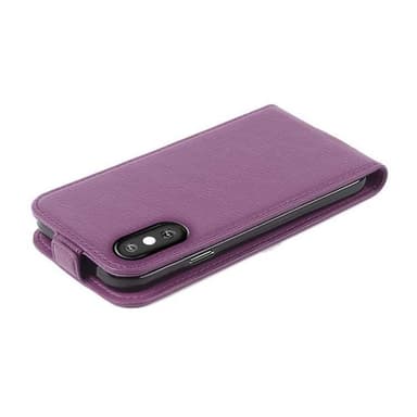 iPhone X / XS Suojakuori Lompakkokotelo (Violetti)