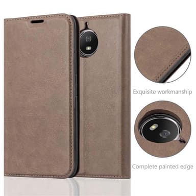 Motorola MOTO G5S Suojakuori Lompakkokotelo (Ruskea)