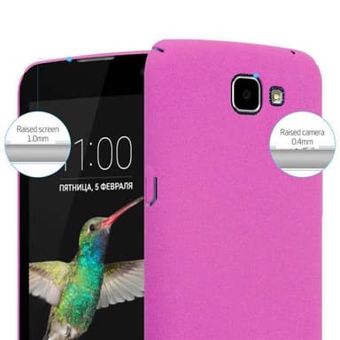 LG K4 2016 Suojakuori Kotelo (Vaaleanpunainen)
