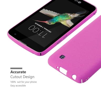 LG K4 2016 Suojakuori Kotelo (Vaaleanpunainen)