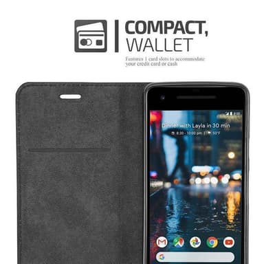 Google PIXEL 2 Suojakuori Lompakkokotelo (Punainen)