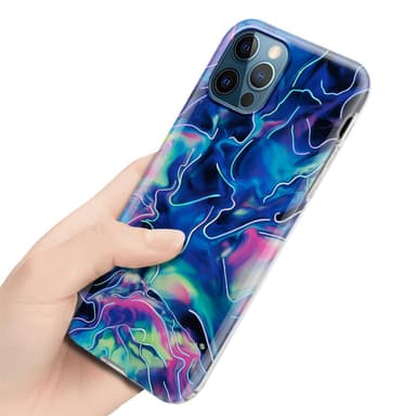 iPhone 12 PRO MAX Suojakuori Lompakkokotelo (Sininen)