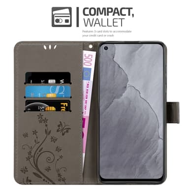 Realme GT Master Suojakuori Lompakkokotelo (harmaa)