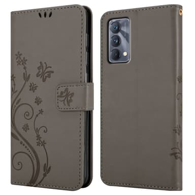 Realme GT Master Suojakuori Lompakkokotelo (harmaa)